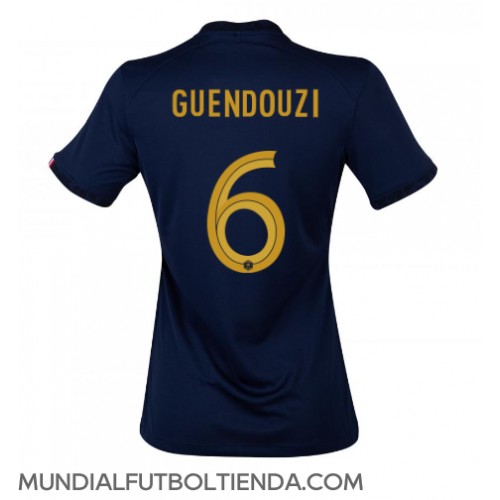 Camiseta Francia Matteo Guendouzi #6 Primera Equipación Replica Mundial 2022 para mujer mangas cortas